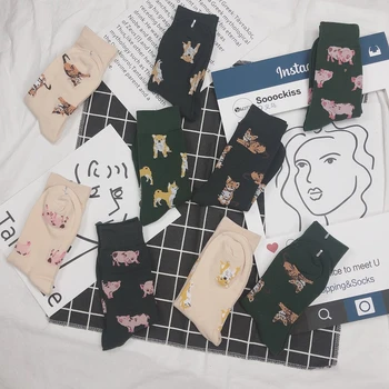 Women Lovely Cartoon Animal Patterned Funny Socks Fashion Casual Hipster Cotton Ankle Socks For Female Novel Comfortable Sox 
Women Lovely Cartoon Animal Patterned Funny Socks Fashion Casual Hipster Cotton Ankle Socks For Female Novel Comfortable Sox