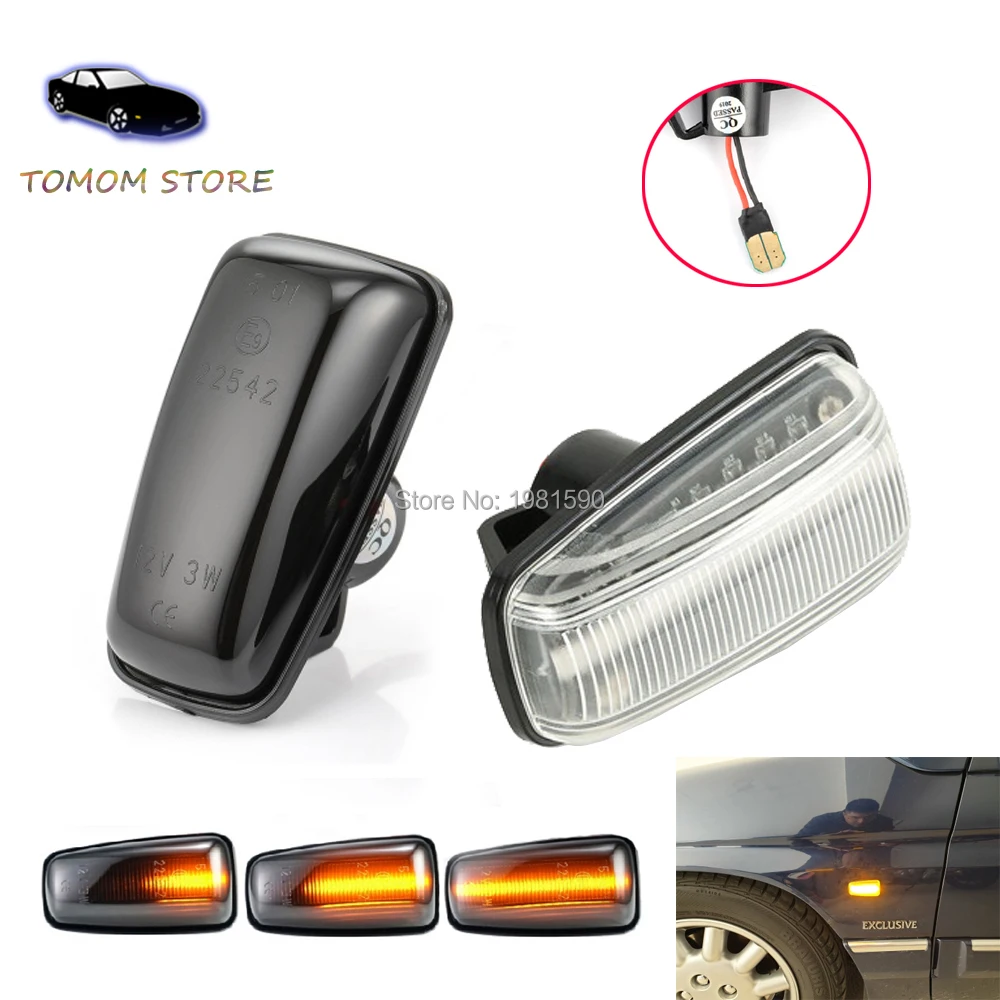 2pcs LED side marker turn signal dynamic lights for Fiat Scudo Combinato 220P Fiat Ulysse 220 Peugeot 106 MK2 306 406 Coupe 806
2pcs LED side marker turn signal dynamic lights for Fiat Scudo Combinato 220P Fiat Ulysse 220 Peugeot 106 MK2 306 406 Coupe 806