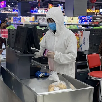 FedEx 100pcs Women Men Disposable Long Sleeve Hooded Protective Suit
FedEx 100pcs Women Men Disposable Long Sleeve Hooded Protective Suit