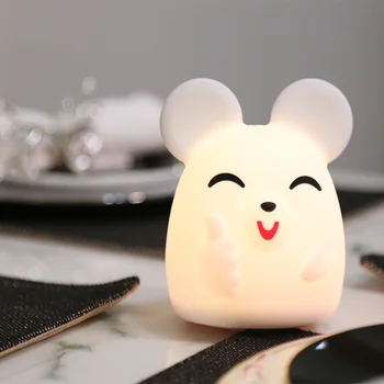 NEWKBO Cartoon Cute Mouse LED Night light USB Charging Light Soft Silicone Table Lamp with 7 Colors Changed Touch Control Lamp
NEWKBO Cartoon Cute Mouse LED Night light USB Charging Light Soft Silicone Table Lamp with 7 Colors Changed Touch Control Lamp