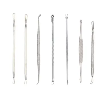 7pcs Blackhead Whitehead Pimple Spot Comedone Acne Extractor Remover Popper Tool Kit Acne Needle Stainless Steel Needle
7pcs Blackhead Whitehead Pimple Spot Comedone Acne Extractor Remover Popper Tool Kit Acne Needle Stainless Steel Needle