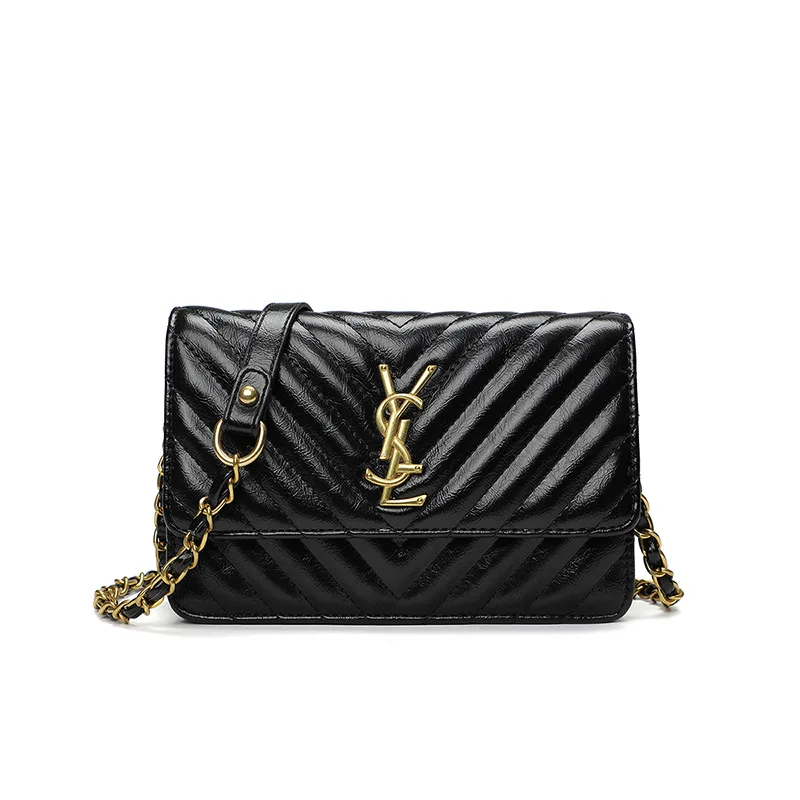 Korean-style Fashion Embroidery V Lattice Chain Bag Cool GIRL'S Big Brand Elegant Shoulder Small Sachet Ladies' Square Sling Bag
Korean-style Fashion Embroidery V Lattice Chain Bag Cool GIRL'S Big Brand Elegant Shoulder Small Sachet Ladies' Square Sling Bag