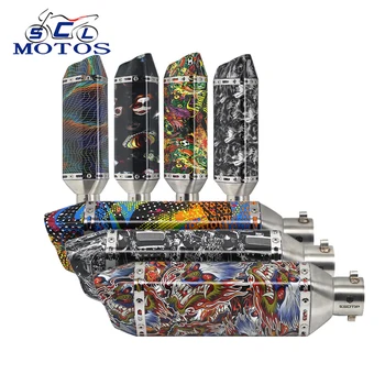 Sclmotos-38-51mm Graffiti Escape Ak Exhaust Pipe Muffler Scooter Dirt Bike For Honda for Kawasaki for Yamaha MT07 YZF R1 KTM ATV
Sclmotos-38-51mm Graffiti Escape Ak Exhaust Pipe Muffler Scooter Dirt Bike For Honda for Kawasaki for Yamaha MT07 YZF R1 KTM ATV