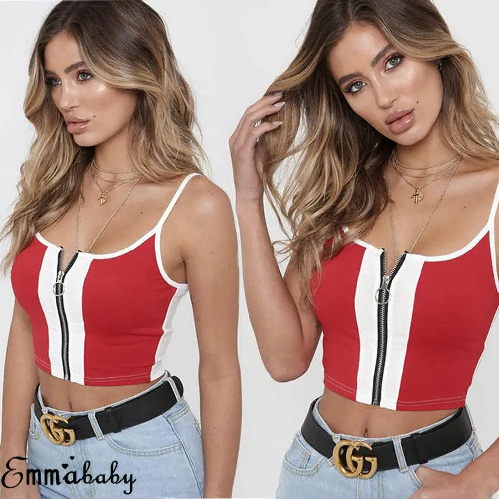 Newest Patchwork Summer Sleeveless Tank Top Fitness Workout Tops Tees Zipper Open Punk Style Sexy Tanks
Newest Patchwork Summer Sleeveless Tank Top Fitness Workout Tops Tees Zipper Open Punk Style Sexy Tanks