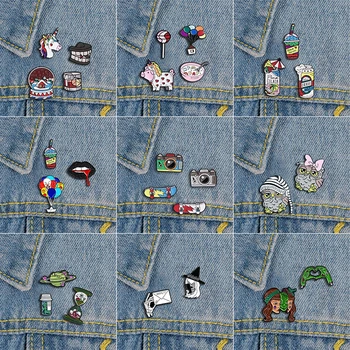 2-4 Pcs/Set Badges Cartoon Skateboard Camera Metal Enamel Brooch Owl Skeleton Unicorn Beer Pin Lapel Backpack Jewelry Gift
2-4 Pcs/Set Badges Cartoon Skateboard Camera Metal Enamel Brooch Owl Skeleton Unicorn Beer Pin Lapel Backpack Jewelry Gift