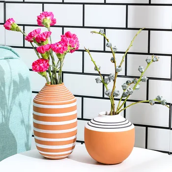 Flower vases Nordic decoration home orange geometric pattern ceramic vase
Flower vases Nordic decoration home orange geometric pattern ceramic vase