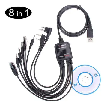 Accessories USB Lightweight Interface Radio Black Line Multifunction Write Programming Cable Professional 8in1 Walkie Talkie
Accessories USB Lightweight Interface Radio Black Line Multifunction Write Programming Cable Professional 8in1 Walkie Talkie