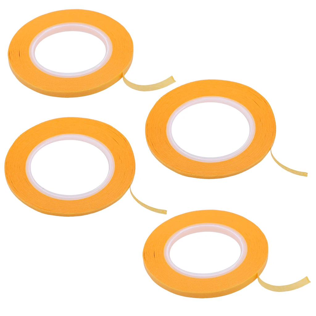4x Paper Masking Tape Roll, 19.7 Yards x 2/3/4/6mm, DIY Supplies for Modeling Fine Line, Airbrush Painting, Trim Decoration 4x Paper Masking Tape Roll, 19.7 Yards x 2/3/4/6mm, DIY Supplies for Modeling Fine Line, Airbrush Painting, Trim Decoration