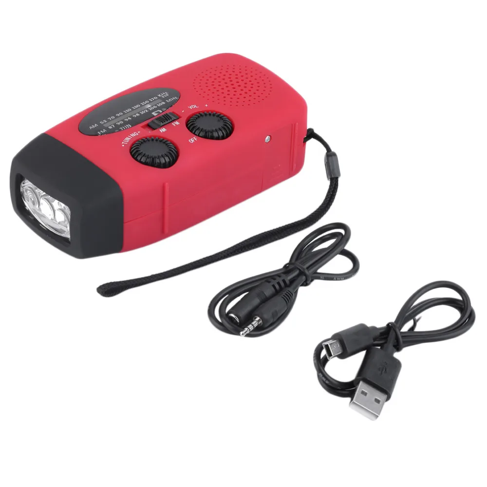 Protable Emergency Hand Crank Generator AM/FM/WB Radio Flashlight Charger Waterproof Emergency Survival Tools HY-88WB
Protable Emergency Hand Crank Generator AM/FM/WB Radio Flashlight Charger Waterproof Emergency Survival Tools HY-88WB