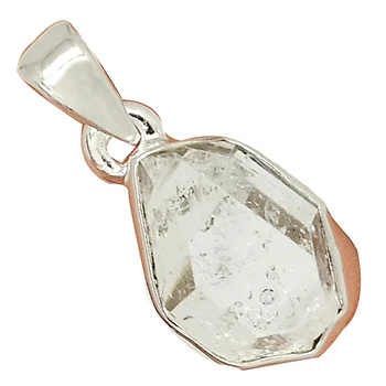 Genuine Herkimer Diamond Pendant 925 Sterling Silver, Total Length : 23 mm, AP7166
Genuine Herkimer Diamond Pendant 925 Sterling Silver, Total Length : 23 mm, AP7166