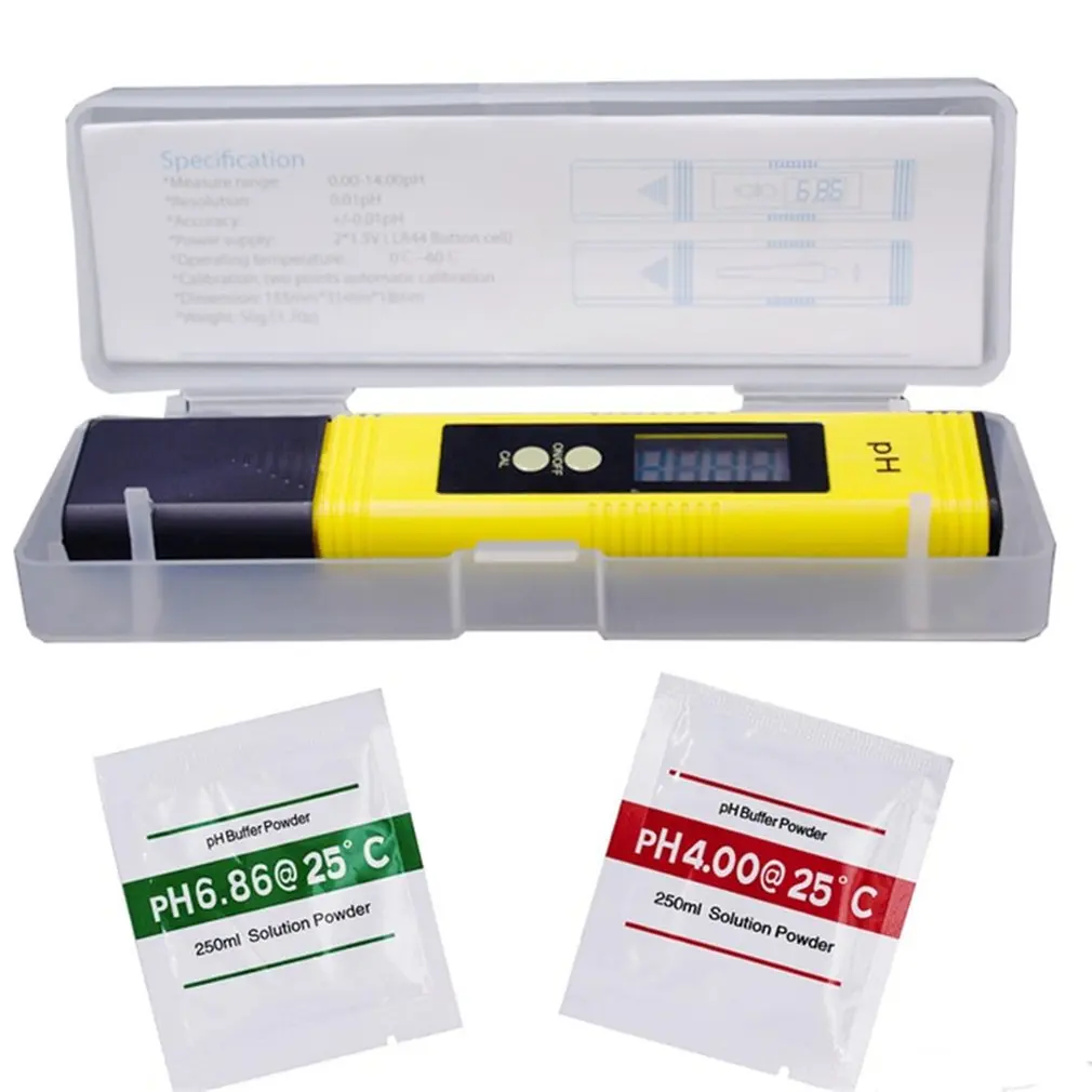 0.01 Digital PH Meter Tester Pocket Size PH Tester Large LCD Display / for Water Quality, Food, Aquarium, Pool Hydroponics /
0.01 Digital PH Meter Tester Pocket Size PH Tester Large LCD Display / for Water Quality, Food, Aquarium, Pool Hydroponics /