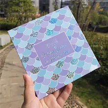 Charme peixe escala maquiagem sereia matte shimmer glitter sombra paleta 16 cores sombra de olho beleza vitrificada cosméticos(China)