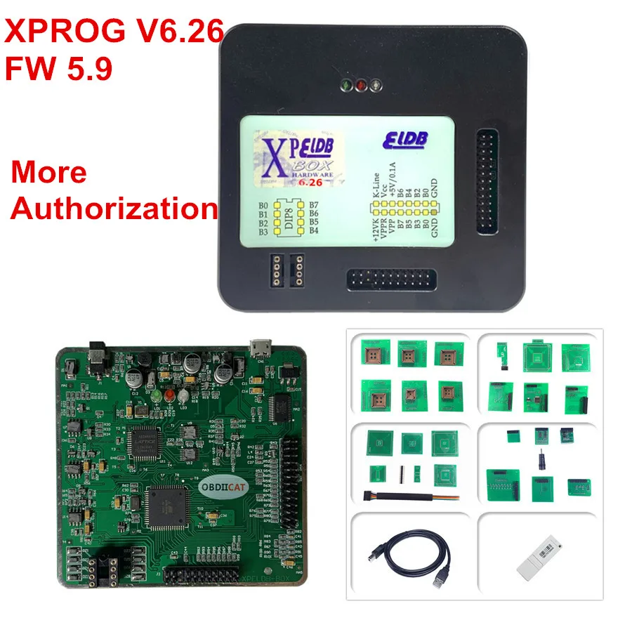 Фото XPROG V6.26 добавить новый авторизация X PROG M металлическая коробка ECU - купить