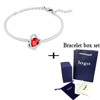 SWA High Quality Fashion New Romantic Crystal Bracelet Elegant Simple Ladies Jewelry Send Girlfriend Engagement Birthday Gift 
SWA High Quality Fashion New Romantic Crystal Bracelet Elegant Simple Ladies Jewelry Send Girlfriend Engagement Birthday Gift