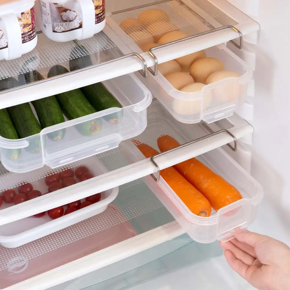 Drawer Type Refrigerator Storage Box Creative Compartment Rack Kitchen Fruit Vegetables Food Plastic Partition Crisper Box
Drawer Type Refrigerator Storage Box Creative Compartment Rack Kitchen Fruit Vegetables Food Plastic Partition Crisper Box