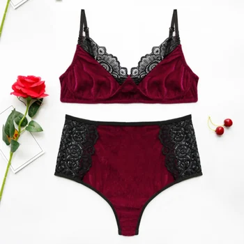 Sexy Women Sleepwear 2PC Three-point Bra Set Large Size Underwear Gold Velvet Bra + Shorts Lingerie Pajama Party Sets 3XL Y3
Sexy Women Sleepwear 2PC Three-point Bra Set Large Size Underwear Gold Velvet Bra + Shorts Lingerie Pajama Party Sets 3XL Y3