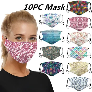 10 pc Mouth Masks for Dust Protection Face Mask Washable Earloop Mask Adjustable Soft Washable Printed Pattern Mascarillas Маски
10 pc Mouth Masks for Dust Protection Face Mask Washable Earloop Mask Adjustable Soft Washable Printed Pattern Mascarillas Маски
