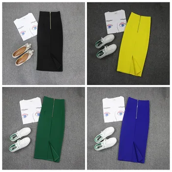 Women's Spring Autumn Skirts Korean Style Solid Color Zipper Slit Skirt New Commuter High Waist Slim Female Skirt LL557
Women's Spring Autumn Skirts Korean Style Solid Color Zipper Slit Skirt New Commuter High Waist Slim Female Skirt LL557