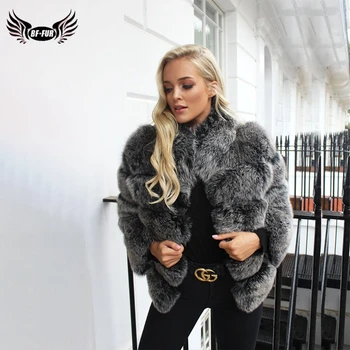 BFFUR 2019 Real Fur Coat Women Natrual Fox Fur Jacket Five Row Luxurious Outfit England Style Female Coats With Genuine Fox Fur 
BFFUR 2019 Real Fur Coat Women Natrual Fox Fur Jacket Five Row Luxurious Outfit England Style Female Coats With Genuine Fox Fur