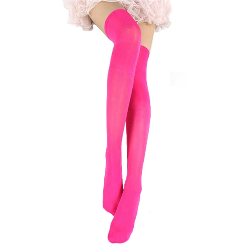 Candy Color Thigh High Stockings Sexy Cosplay Women Warm Stocking Nightclub Elastic Medias For Sexy Lingerie Candy Color Thigh High Stockings Sexy Cosplay Women Warm Stocking Nightclub Elastic Medias For Sexy Lingerie