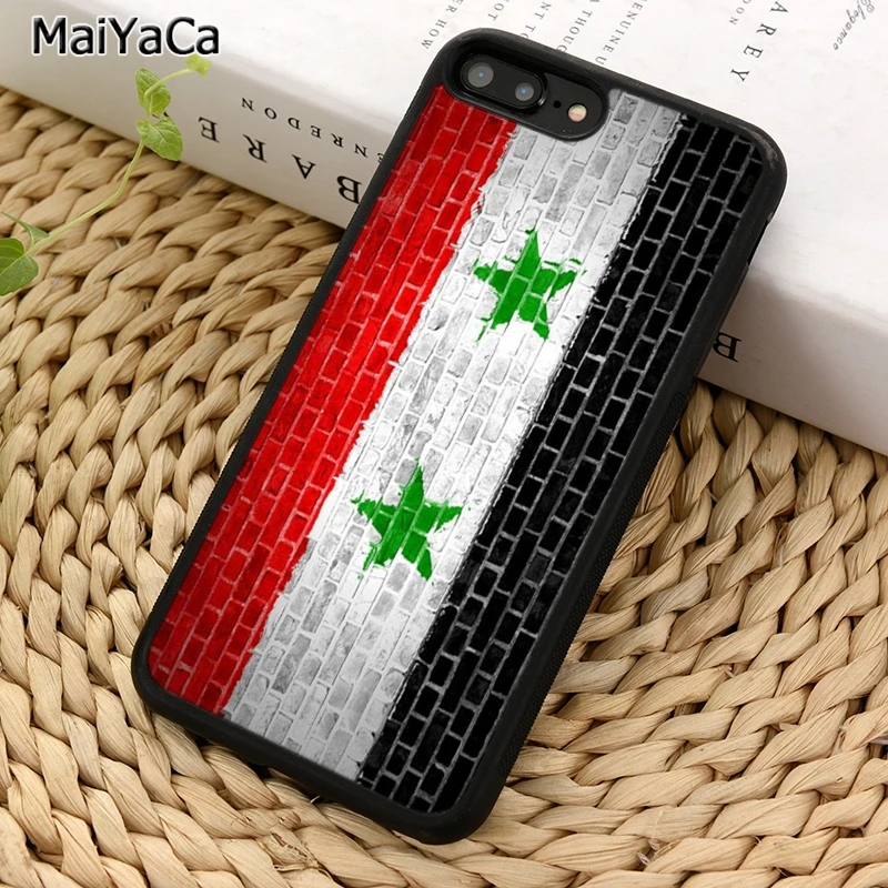MaiYaCa Сирия флаг на кирпичной стене чехол для телефона iPhone X XR XS 11 12 13 Pro MAX 5 6 6S 7 8 Plus