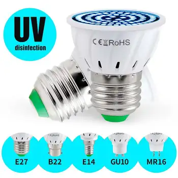 E14 E27 B22 MR16 GU10 LED UV Disinfection Lamp Led Germicidal Light UVC Lamp Sterilizer LED Ultraviolet Light Bulb 80leds
E14 E27 B22 MR16 GU10 LED UV Disinfection Lamp Led Germicidal Light UVC Lamp Sterilizer LED Ultraviolet Light Bulb 80leds