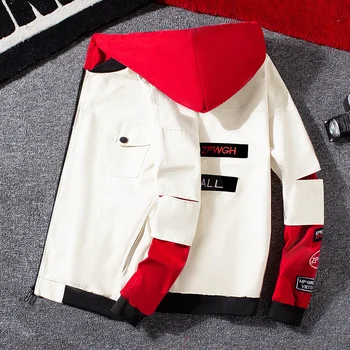 #3416 Spring False Two Piece Jeans Jacket Hood Beige Black Red Streetwear Denim Jacket Men Slim Hip Hop Coat For Men Fashions
#3416 Spring False Two Piece Jeans Jacket Hood Beige Black Red Streetwear Denim Jacket Men Slim Hip Hop Coat For Men Fashions