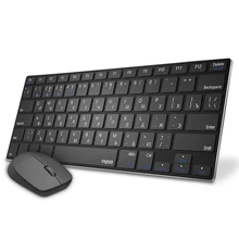 Rapoo 9000M Mini Russian Keyboard Multi-Mode Silent Bluetooth Wireless Keyboard and Mouse Combo English/Russian Keyboard
Rapoo 9000M Mini Russian Keyboard Multi-Mode Silent Bluetooth Wireless Keyboard and Mouse Combo English/Russian Keyboard