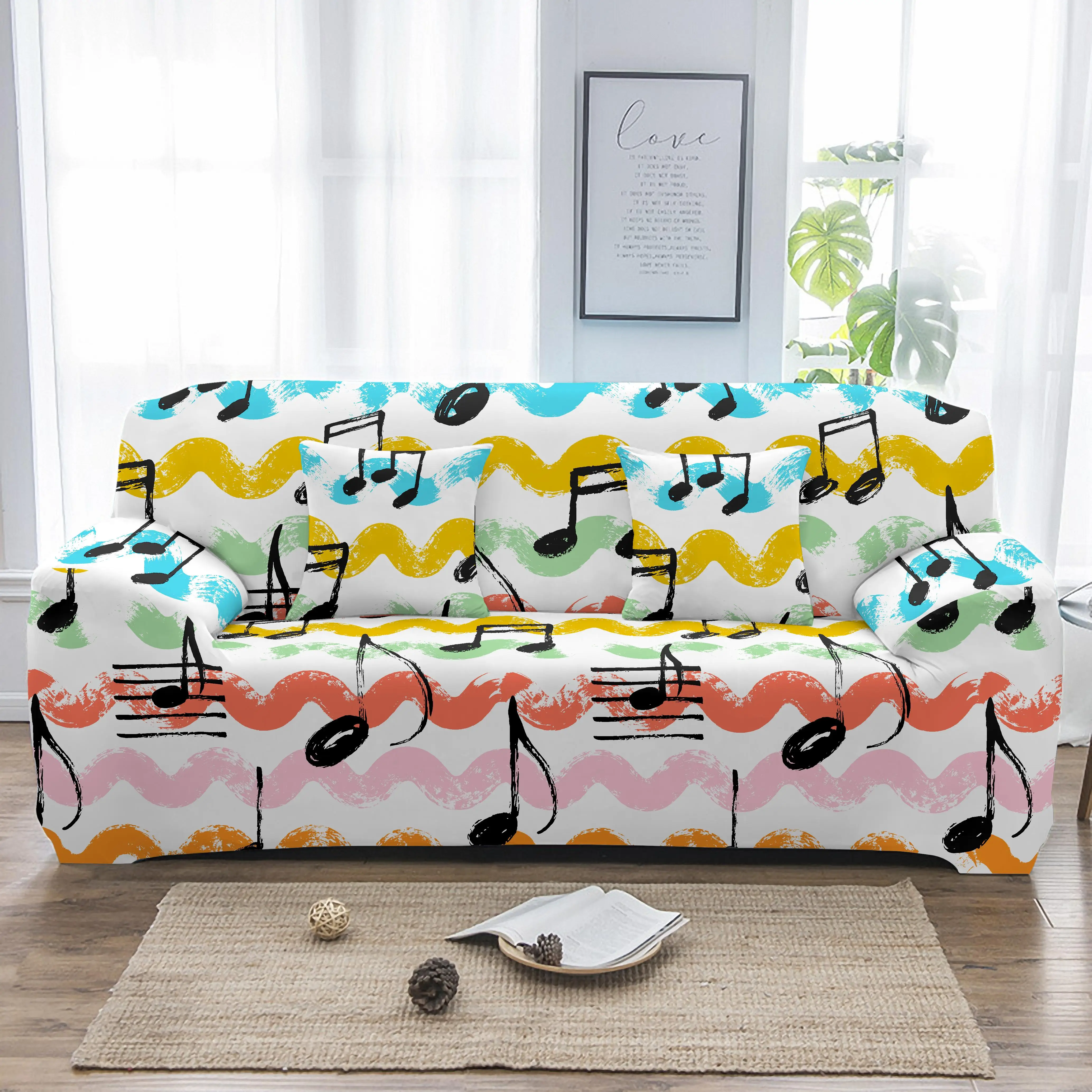 Boniu Music Note Universal Sofa Covers For Living Room Stretch Slipcovers Elastic Couch Cover 1/2/3/4-seaters Home Decoration
Boniu Music Note Universal Sofa Covers For Living Room Stretch Slipcovers Elastic Couch Cover 1/2/3/4-seaters Home Decoration