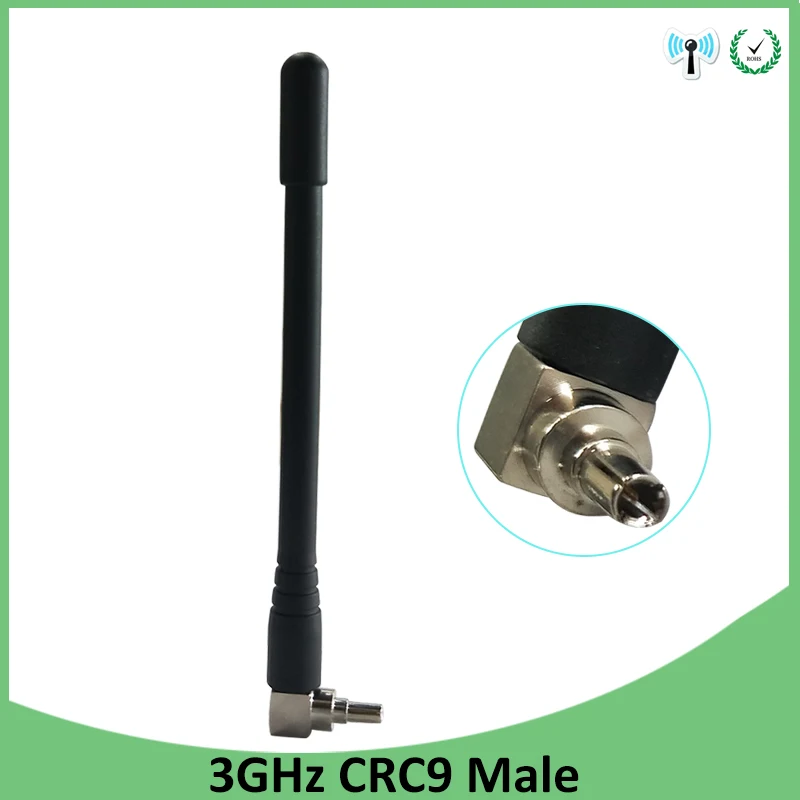 

3G 4G LTE antenna 3dbi with CRC9 plug connector antena 1920-2670 Mhz FOR wireless 4G modem lte repeater antenne antennas