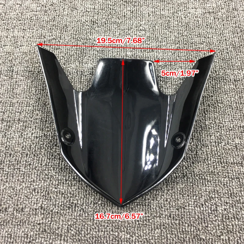 2014-2019 Z1000 Z 1000 R Motorcycle Short Windscreen Windshield Double Bubble ABS (5)