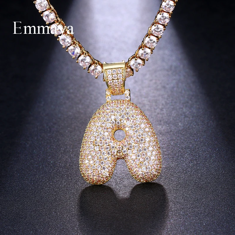 Emmaya New Fashion Unisex Hip Hop Style Gold Color 26 Letters Necklace With Cubic Zircon Fascinating Jewelry In Modern Party
Emmaya New Fashion Unisex Hip Hop Style Gold Color 26 Letters Necklace With Cubic Zircon Fascinating Jewelry In Modern Party