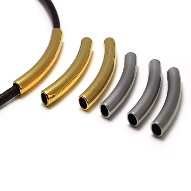 5pcs/lot Stainless Steel Gold Plaed Curve Tube Spacer Beads Connectors For DIY Jewelry Making Bracelet Necklace Accessories
5pcs/lot Stainless Steel Gold Plaed Curve Tube Spacer Beads Connectors For DIY Jewelry Making Bracelet Necklace Accessories