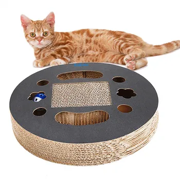 Toy Bell Ball Cat Scratch Board Corrugated Paper Entertainment Round Multi Holes Grind Claw Home Disc Pet With Catnip Training
Toy Bell Ball Cat Scratch Board Corrugated Paper Entertainment Round Multi Holes Grind Claw Home Disc Pet With Catnip Training