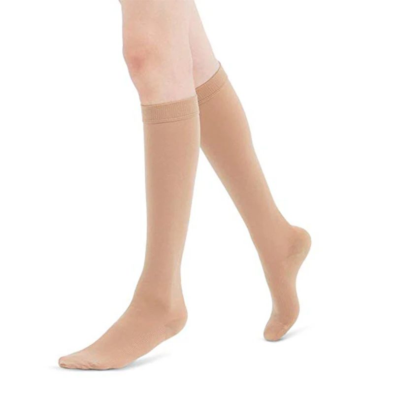 CXZD женские Компрессионные носки медицинский уровень давления икры с открытым