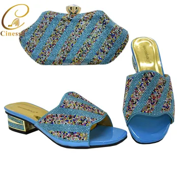 2020 New Design Women Shoes Luxury Nigerian Women Wedding Shoe and Bag Set with Rhinestone Shoe for Nigeria Party
2020 New Design Women Shoes Luxury Nigerian Women Wedding Shoe and Bag Set with Rhinestone Shoe for Nigeria Party