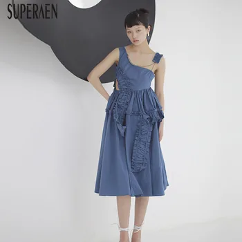 SuperAen Summer New 2020 Sleeveless Dress Women Asymmetric Solid Color Cotton Ladies Dress Off Shoulder Women Clothing
SuperAen Summer New 2020 Sleeveless Dress Women Asymmetric Solid Color Cotton Ladies Dress Off Shoulder Women Clothing