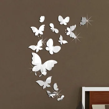 2020 NEW DIY Reflective Stickers Cartoon Gold Silver 14Pc Butterfly Mirror Wall Stickers Home Decor Living Room Gift
2020 NEW DIY Reflective Stickers Cartoon Gold Silver 14Pc Butterfly Mirror Wall Stickers Home Decor Living Room Gift