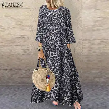 Sexy Leopard Printed Maxi Dress Women's Summer Sundress ZANZEA 2020 Casual Long Sleeve Tunic Vestidos Female Bohemian Robe S-5XL
Sexy Leopard Printed Maxi Dress Women's Summer Sundress ZANZEA 2020 Casual Long Sleeve Tunic Vestidos Female Bohemian Robe S-5XL