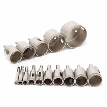 15 Pcs 6-50mm Diamond Drill Bits Set Hole Saw Cutter Tool Glass Marble Ceramic P
15 Pcs 6-50mm Diamond Drill Bits Set Hole Saw Cutter Tool Glass Marble Ceramic P