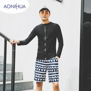 Men's UV Protection Long Sleeve Rash Guard Two Piece set UPF50+ Swim Shirt + Trunks Swim Surf Suits Swimsuit
Men's UV Protection Long Sleeve Rash Guard Two Piece set UPF50+ Swim Shirt + Trunks Swim Surf Suits Swimsuit