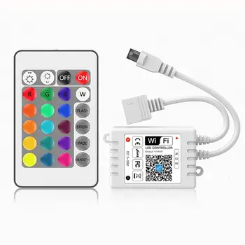 RGB IR 24 Keys WIFI Controller Smart Phone APP Magic Home Pro IR 24 Keys WIFI Controller 5-28V
RGB IR 24 Keys WIFI Controller Smart Phone APP Magic Home Pro IR 24 Keys WIFI Controller 5-28V