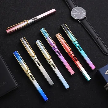 Stationery Colorful Fountain Pen ink sac Metal Pens Student office supplies Children Calligraphy Practice Writing Pen nib F0.5mm 
Stationery Colorful Fountain Pen ink sac Metal Pens Student office supplies Children Calligraphy Practice Writing Pen nib F0.5mm