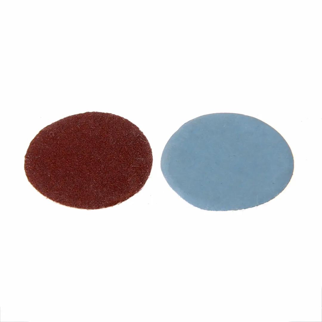 100pcs 25mm Abrasive Sanding Discs + 1inch Abrasives Hook Loop Backer Plate with 1/8inch Shank Set Polishing Pad Sandpaper Set