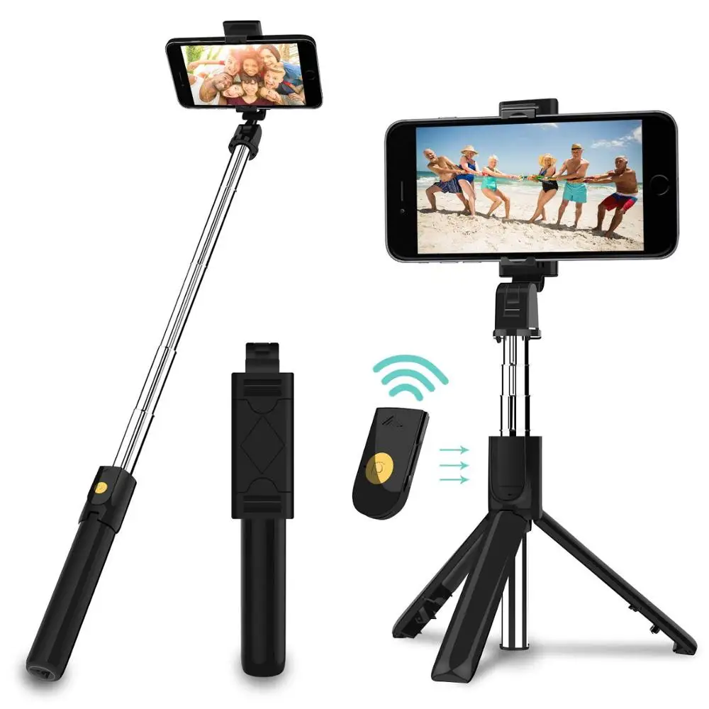 Selfie Stick, Extendable Bluetooth Selfie Stick with Detachable Wireless Remote and Tripod Stand for iPhone/Samsung/Huawei
Selfie Stick, Extendable Bluetooth Selfie Stick with Detachable Wireless Remote and Tripod Stand for iPhone/Samsung/Huawei