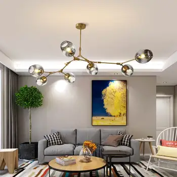 Modern Glass Pendant Light Nordic Dining Room Kitchen Light Designer Hanging Lamps Magic Bean Glass Chandelier E27 Light Bulb 10
Modern Glass Pendant Light Nordic Dining Room Kitchen Light Designer Hanging Lamps Magic Bean Glass Chandelier E27 Light Bulb 10