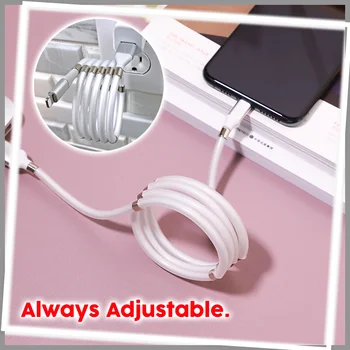 Fast Charge 2.4A Magic Rope Magnetic Data Cable for IPhone Samsung Xiaomi Automatically Retractable Micro USB Type C Phone Cable
Fast Charge 2.4A Magic Rope Magnetic Data Cable for IPhone Samsung Xiaomi Automatically Retractable Micro USB Type C Phone Cable