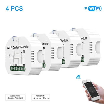 Intelligent WiFi Curtain Switch Module APP Remote Control Voice Control Curtain Smart Switch Module for Alexa Google Assistant
Intelligent WiFi Curtain Switch Module APP Remote Control Voice Control Curtain Smart Switch Module for Alexa Google Assistant