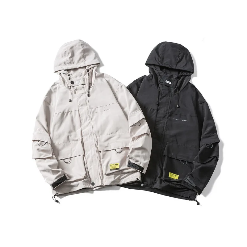 Wu Air Spring And Autumn 2020 Windshield Charge Hooded Jacket Men's Multi-pockets Casual Tops Trend Handsome Workwear Coat
Wu Air Spring And Autumn 2020 Windshield Charge Hooded Jacket Men's Multi-pockets Casual Tops Trend Handsome Workwear Coat