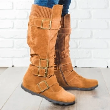 Warm Thick Fur Shoes Women Footwear Winter Long Boots Women Knee Snow Boots Metal Buckle High Heel Boots Big Shoes 35-53
Warm Thick Fur Shoes Women Footwear Winter Long Boots Women Knee Snow Boots Metal Buckle High Heel Boots Big Shoes 35-53
